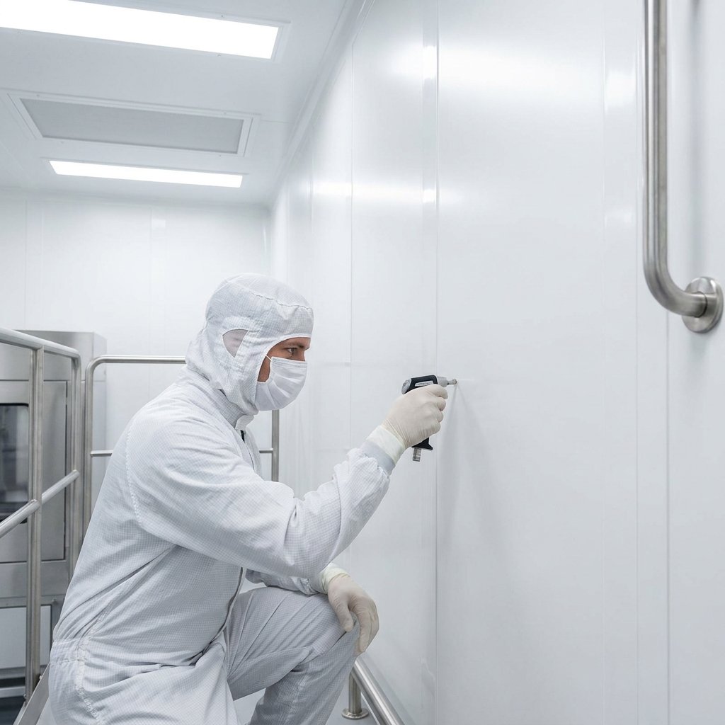 Materialen voor cleanroom wanden