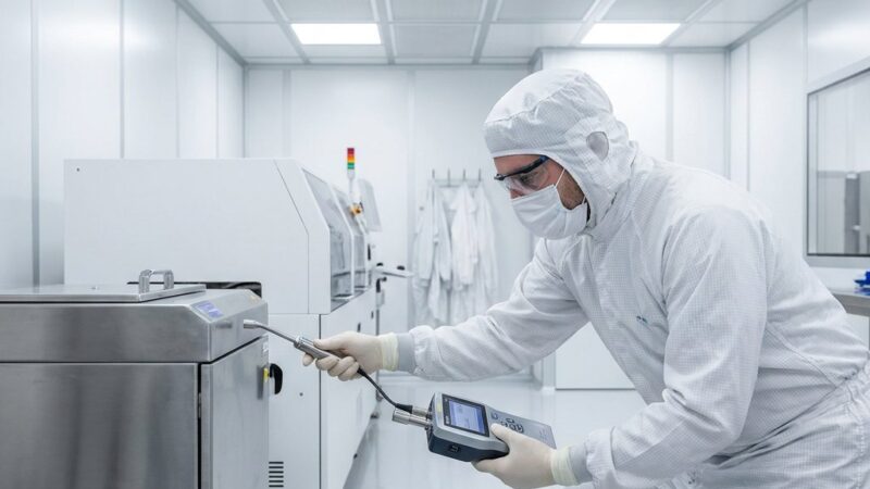 Partikelmeting cleanroom