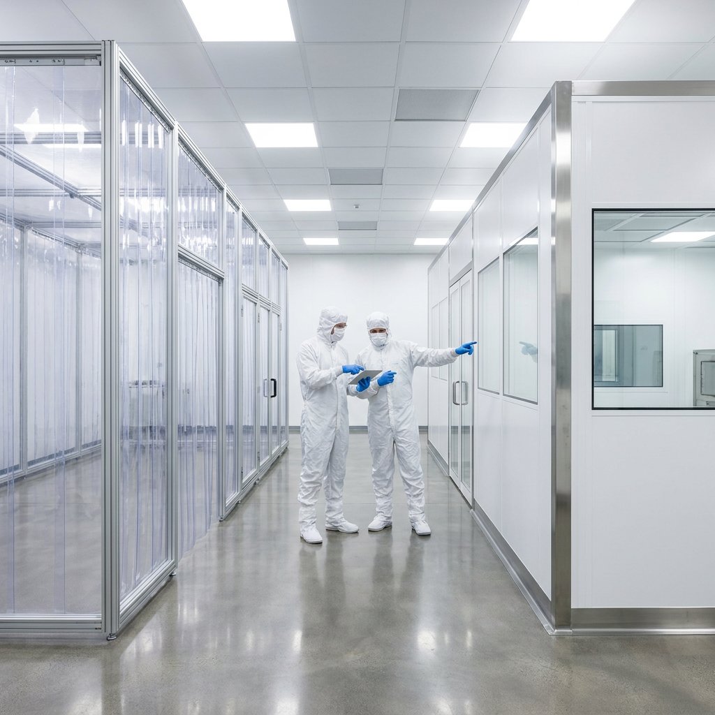 Softwall vs hardwall cleanroom